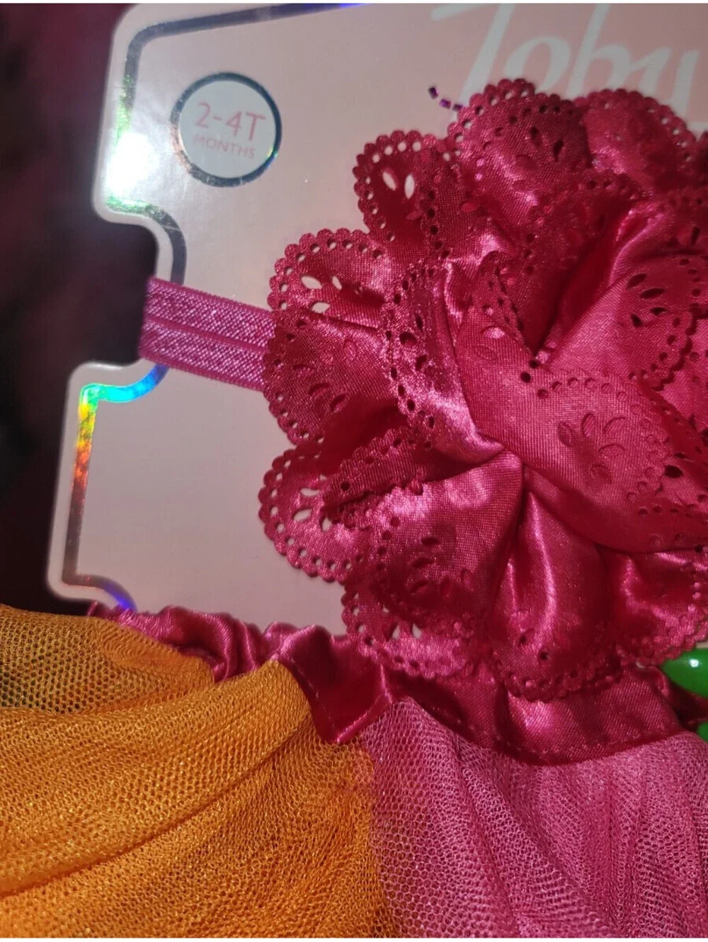 7 PIECE- GIRLS 12 MONTHS BUNDLE 4 - TUTU SKIRTS, 2 HEADBANDS & 1 HAIR TIES - NEW